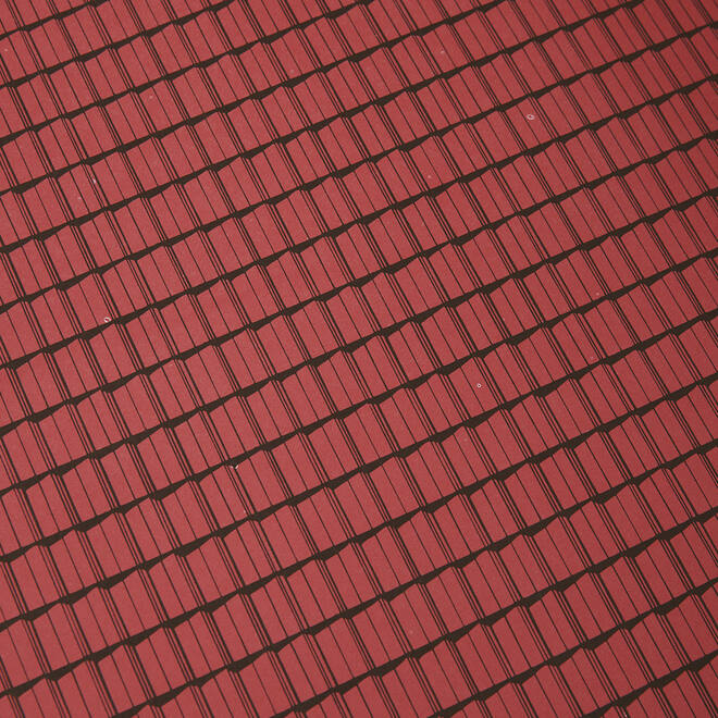 Dakpannenpapier 50 x 34 cm rood, 100 vel