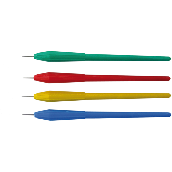 Prikpennen lengte 14 cm geel 10 stuks