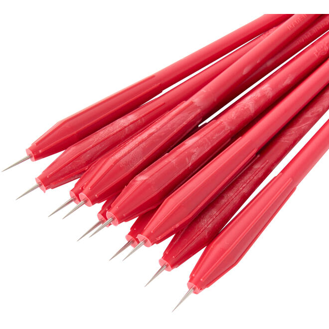 Prikpennen lengte 14 cm rood 10 stuks