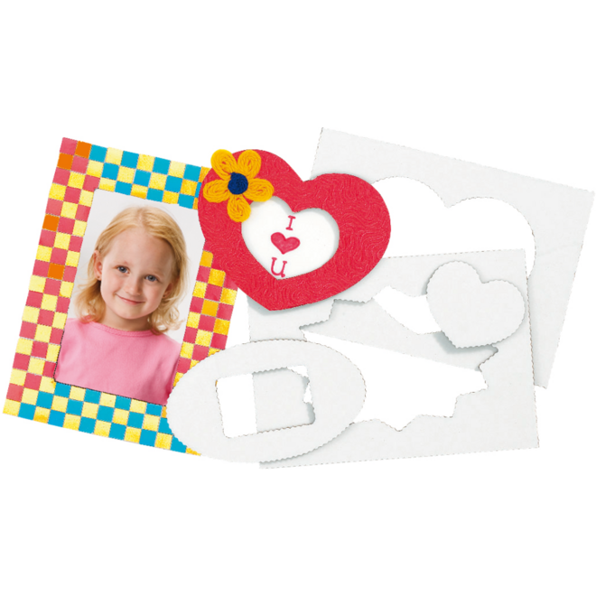 Fotolijst karton fun 13 x 18 cm, 24 stuks