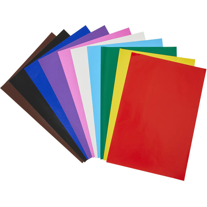 Sitspapier 50 x 35 cm 100 vel 10 kleuren ass., 80 grs.