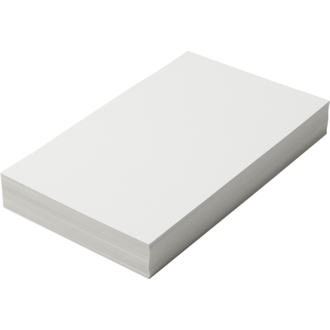 Prikkarton 16 x 25 cm 100 vel wit 250 grs.