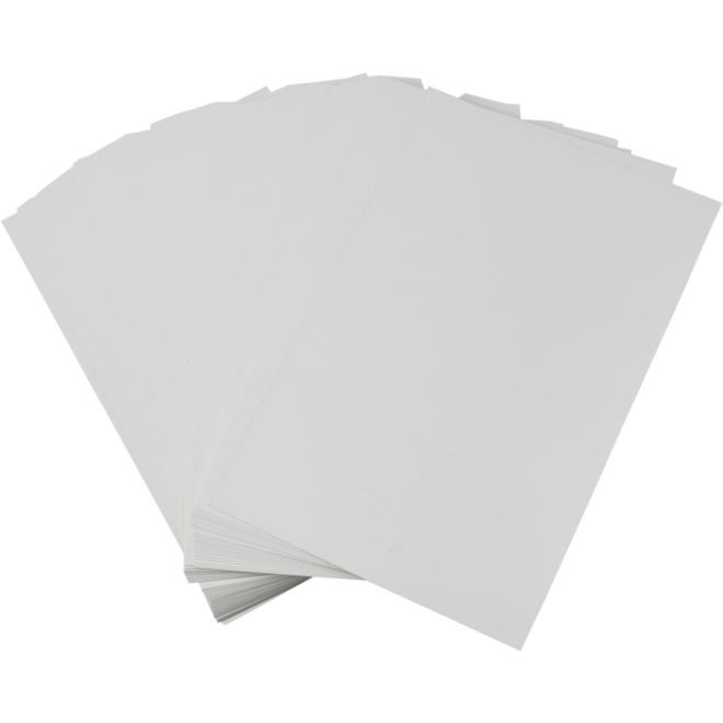 Prikkarton 16 x 25 cm 100 vel wit 250 grs.