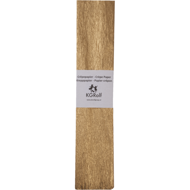 Crêpepapier goud 250 x 50 cm