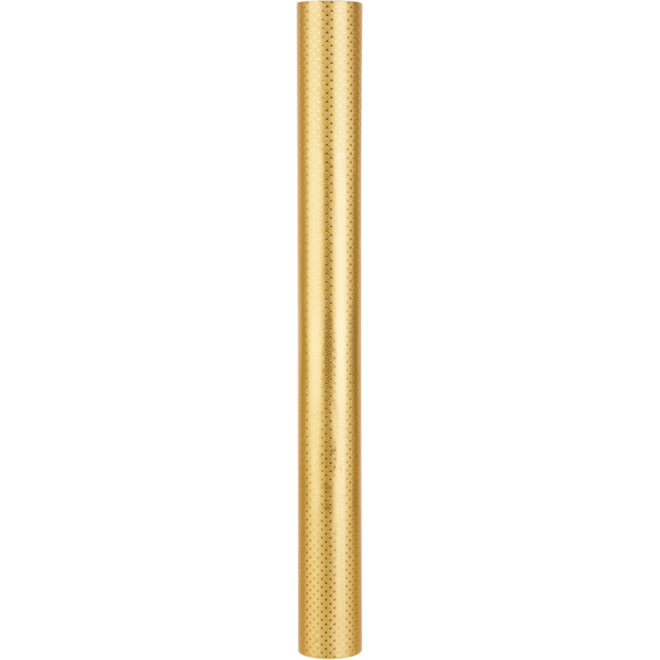 Alu folie sterretjes goud, 50 cm x 10 meter