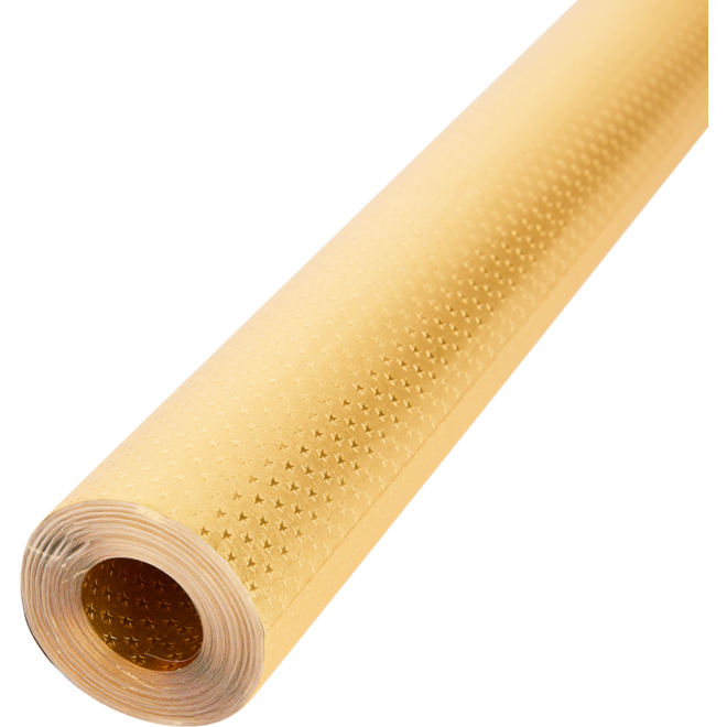 Alu folie sterretjes goud, 50 cm x 10 meter