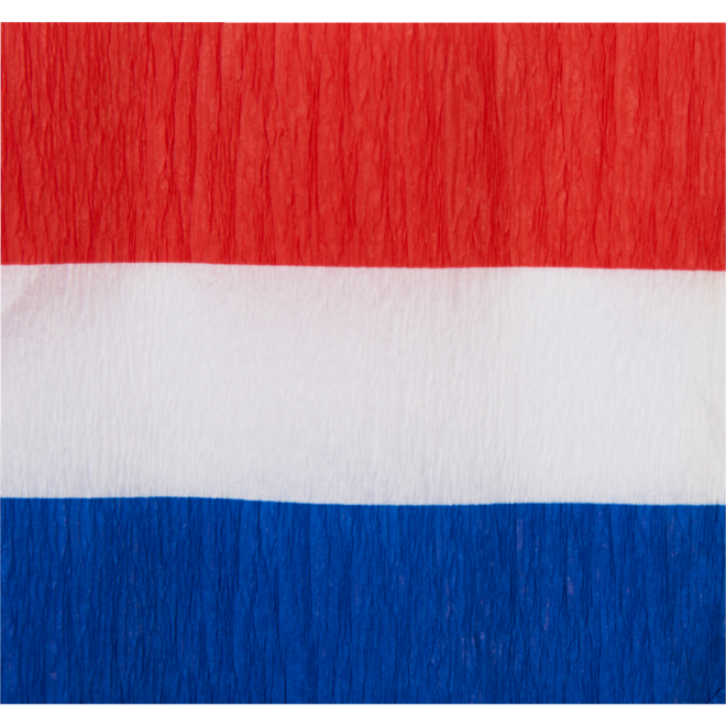 Vlaggencrêpe 10 cm x 10 mtr., 3 rol