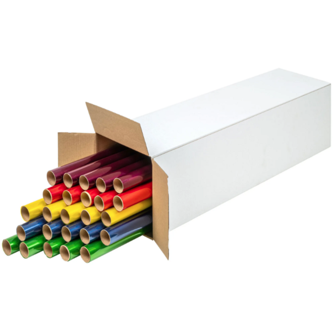 Cellofaan 70 cm x 10 meter assortie
