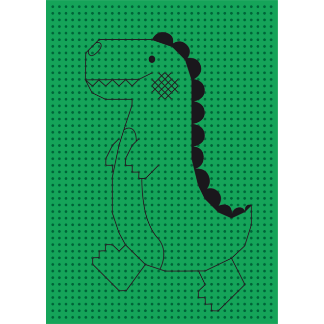 Borduurkarton 17,5 x 24,5 cm 10 kleuren, 40 vel bedrukt