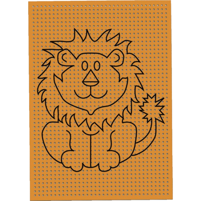 Borduurkarton 17,5 x 24,5 cm 10 kleuren, 40 vel bedrukt