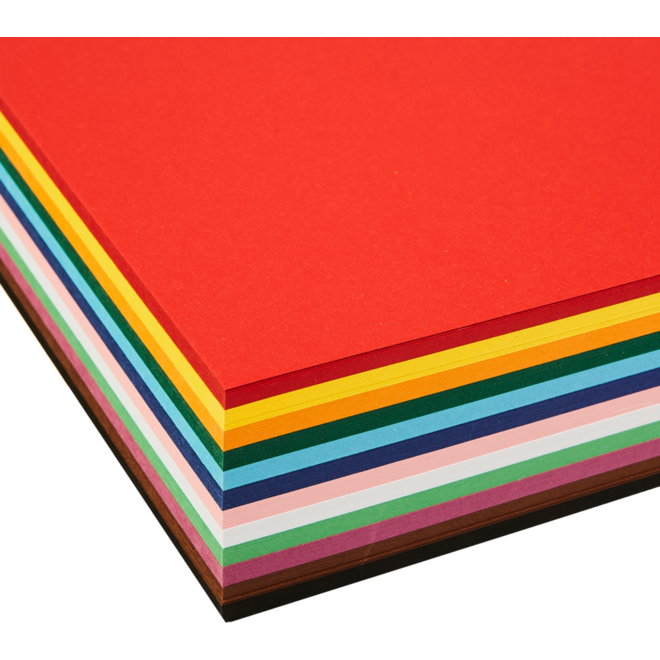 Engels karton A4, 240 vel 12 kleuren ass. 220 grs.
