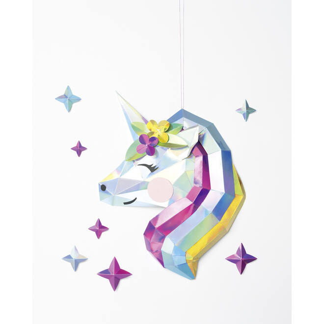 Holografisch karton 50 x 70 cm 120 gr 6 kleuren 10 vel