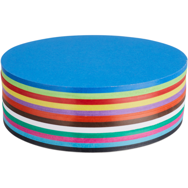 Vouwbladen rond 12 cm 60 grs 12-kleuren 480 vel