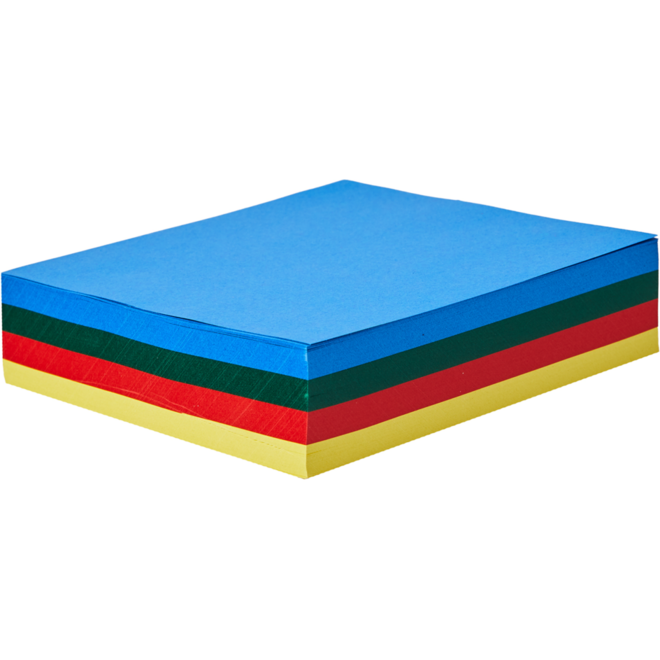 Vouwbladen 10 x 10 cm 60 grs 4-kleuren 480 vel