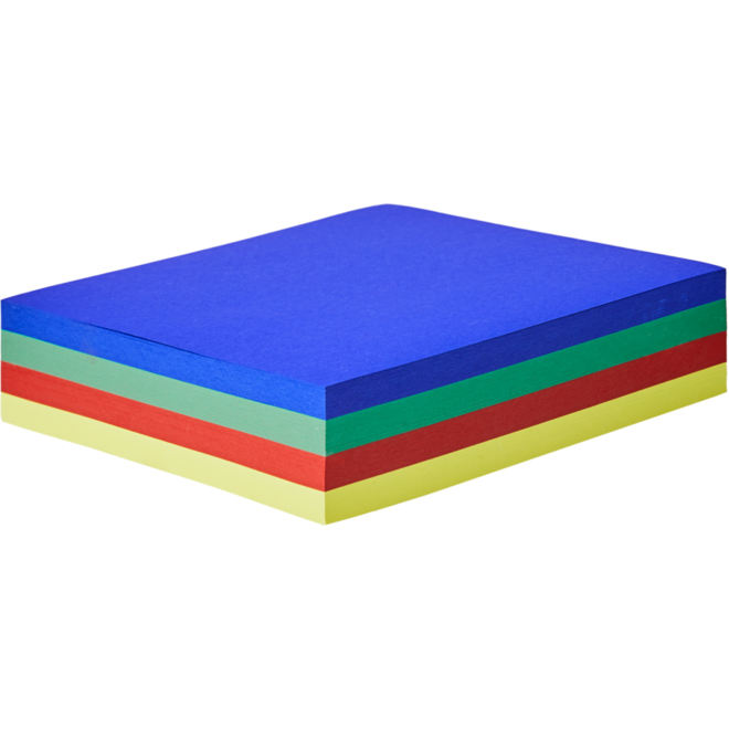 Dun Engels karton A4 in 4 kleuren 240 vel, 140 grs.