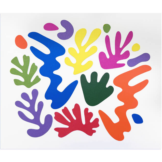 Plakfiguren assorti Matisse stijl, 148 stuks