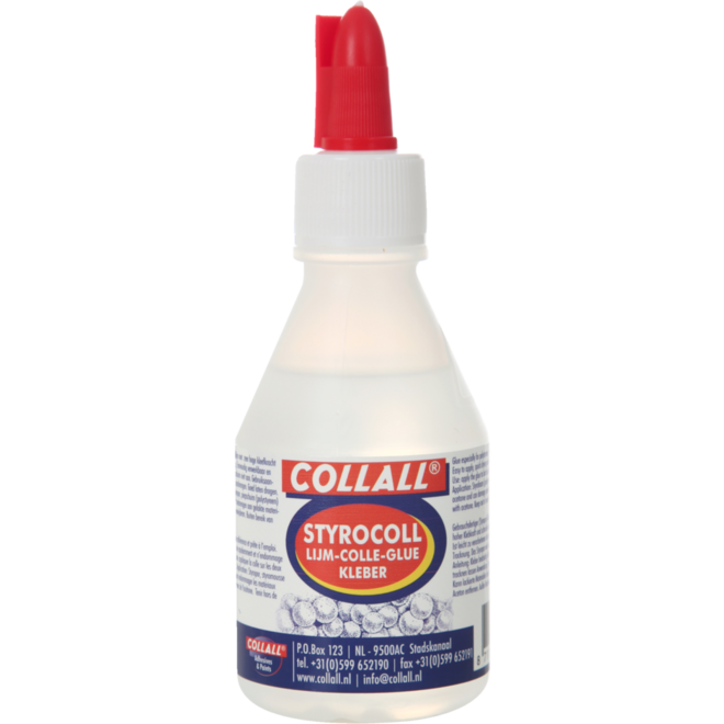 Styrocoll-lijm met oplosmiddel, 100 ml