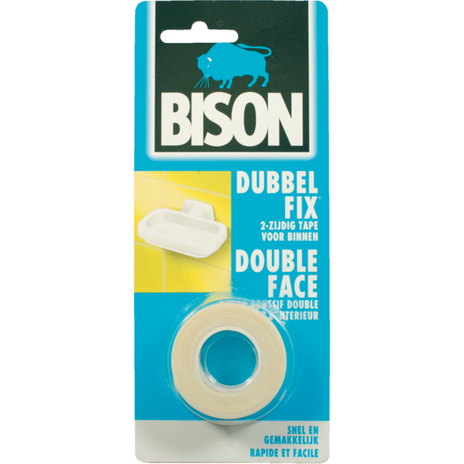 Bison dubbelfix 19 mm x 1,5 mtr