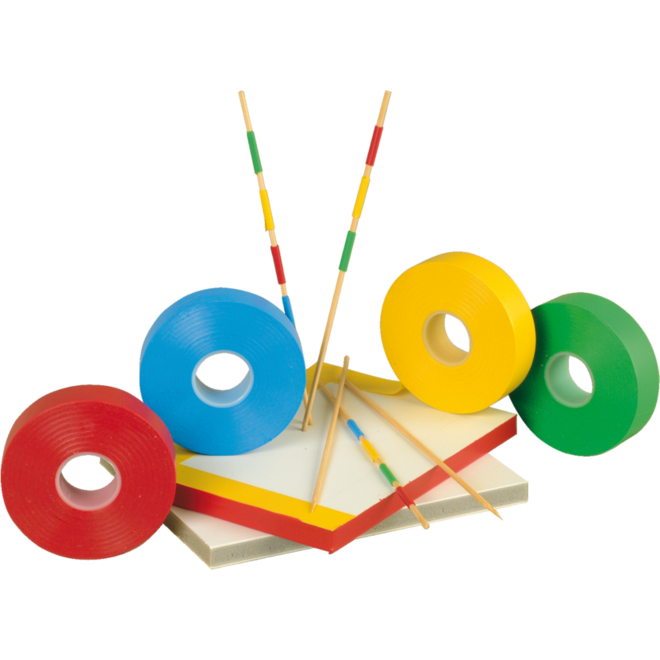 Plakband rood 19 mm x 20 meter plastic