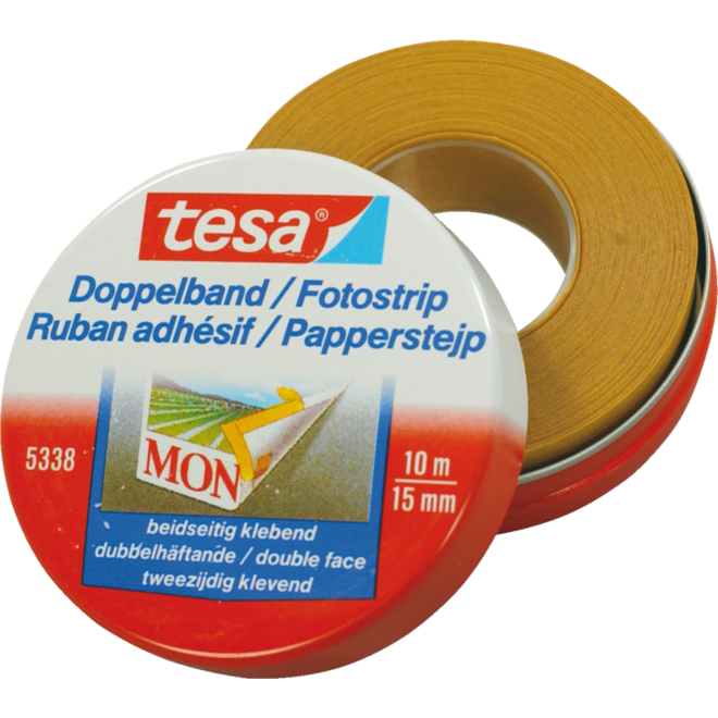 Plakband dubbelzijdig Tesa 15 mm x 10 meter