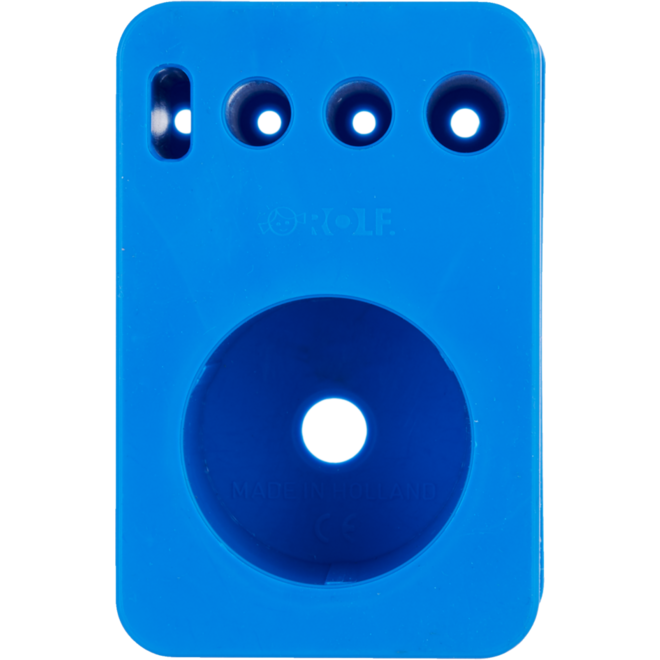Materiaalblokje kunststof blauw