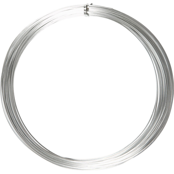 Aluminiumdraad zilver 1 mm, 16 meter