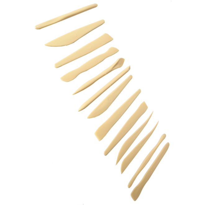 Boetseerspatels, 14 stuks ass.