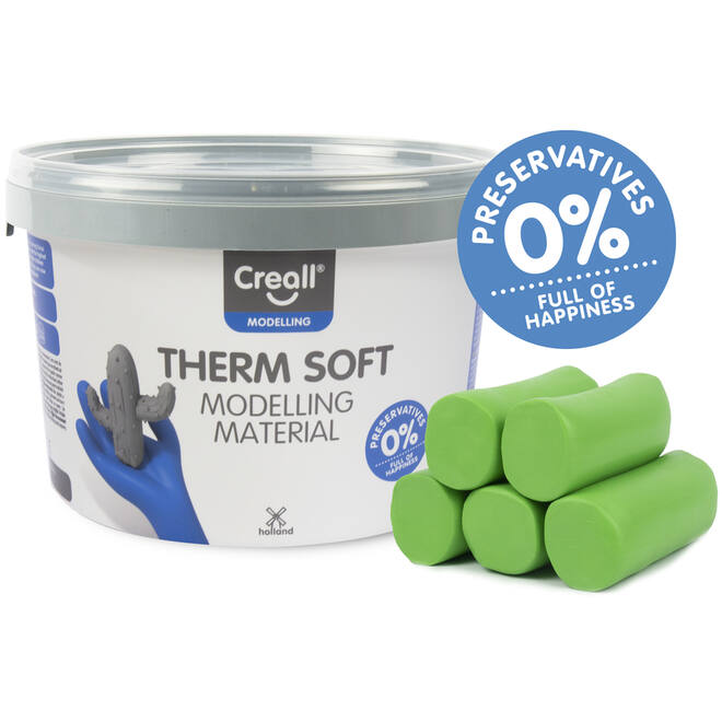 Klei Creall therm soft groen, 2 kg - vanaf 8 jaar