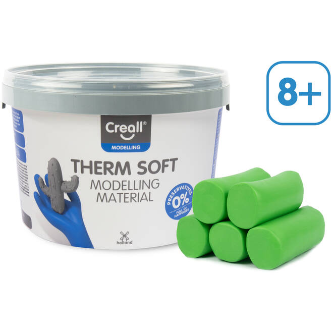Klei Creall therm soft groen, 2 kg - vanaf 8 jaar