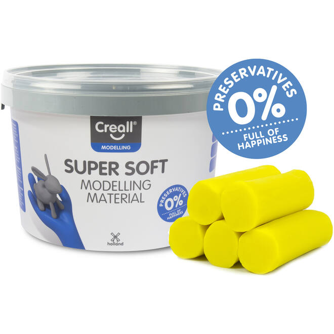 Klei Creall Super soft geel, 1750 gram