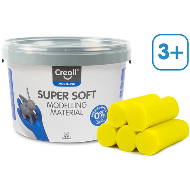 Klei Creall Super soft geel, 1750 gram