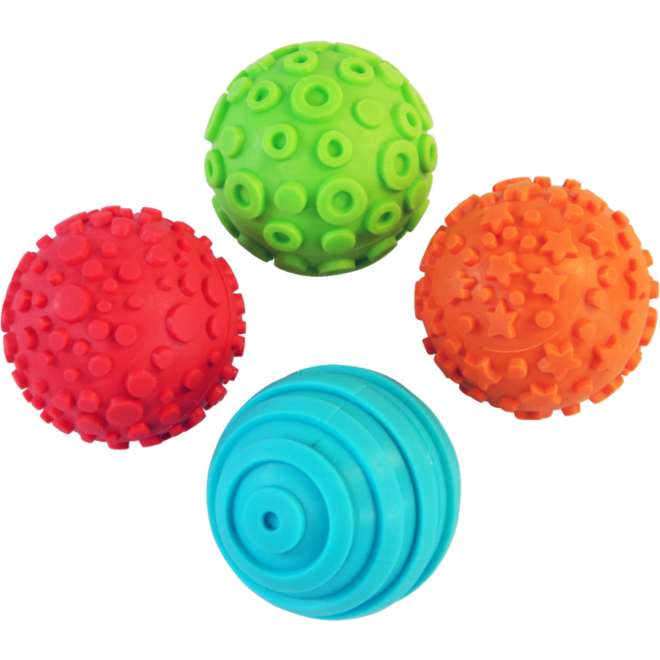 Patroonballen soft-grip, 4 stuks
