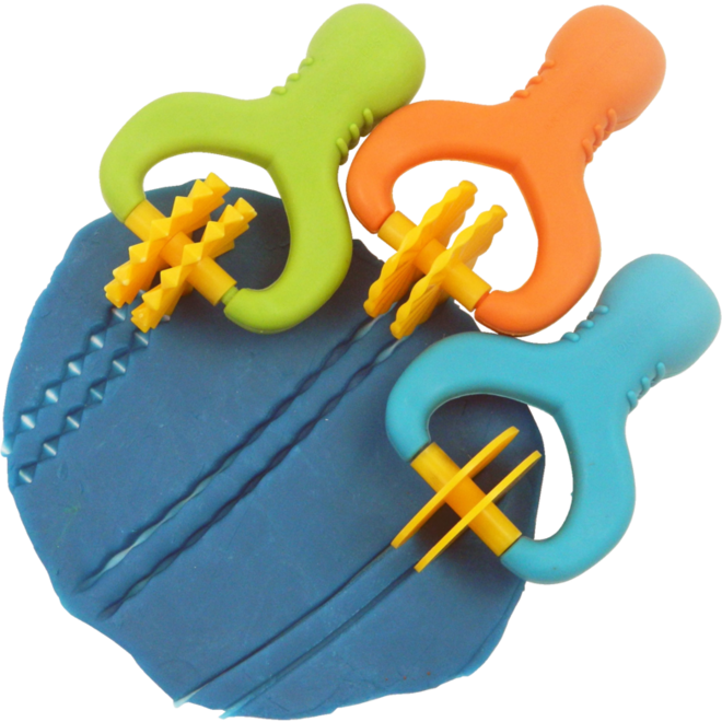 Deegsnijder soft-grip, 3 stuks