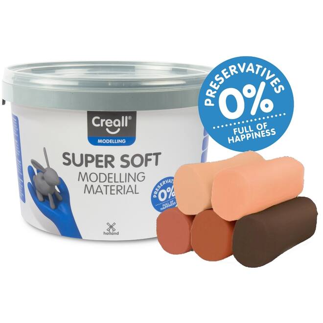 Klei Creall Super soft huidtinten, 1750 gram