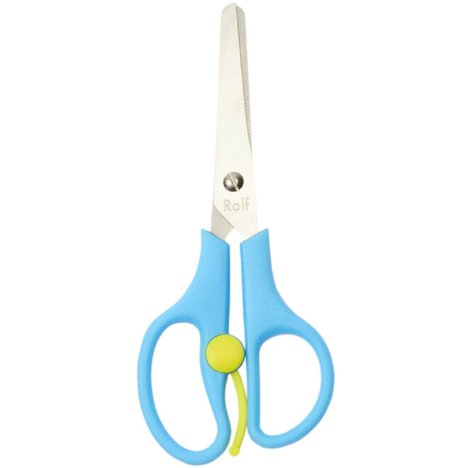 Schaar 14 cm met zelf-openende veer blauw