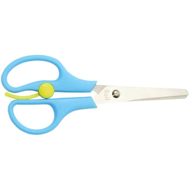 Schaar 14 cm met zelf-openende veer blauw