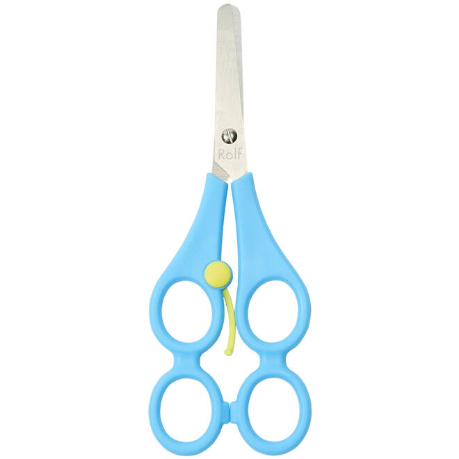 Schaar 17 cm therapeuten 4-ogen en veer rechtshandig blauw