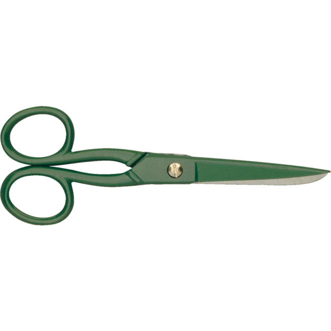 Schaar 13 cm rvs groen