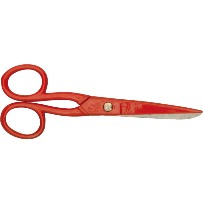 Schaar 13 cm rvs rood