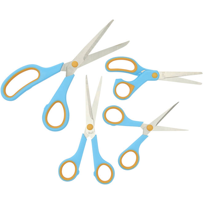 Schaar 16 cm soft-grip links- en rechtshandig