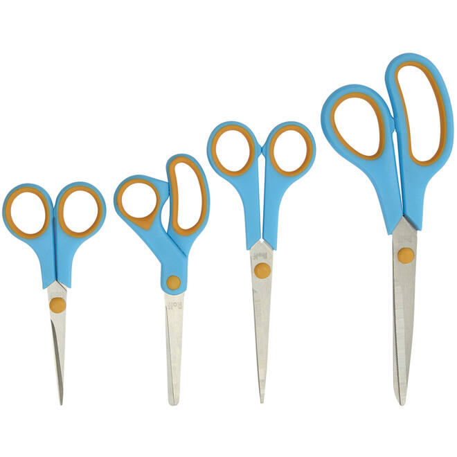 Schaar 16 cm soft-grip links- en rechtshandig