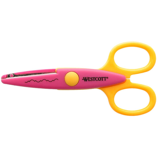 Figuurschaar 14 cm assorti motieven, 6 stuks