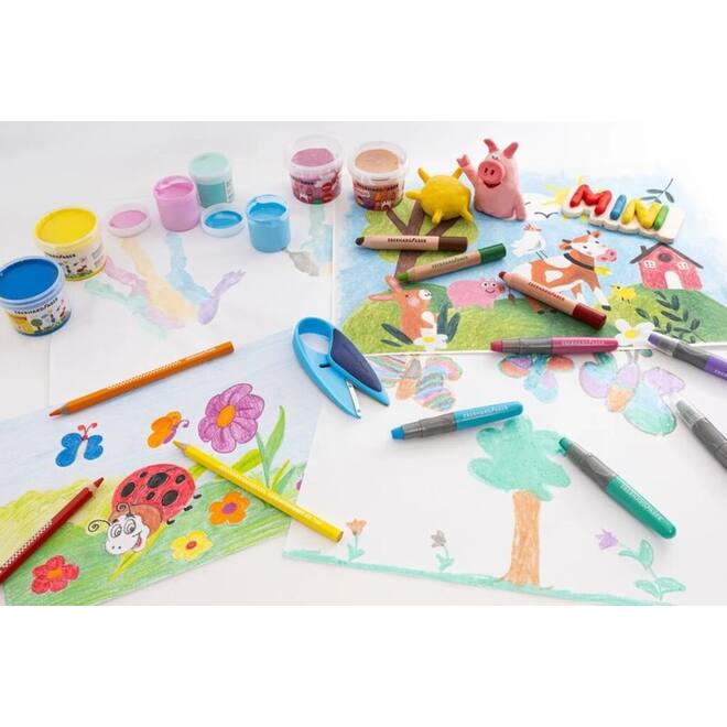 Schaar voor beginnende knipper blauw