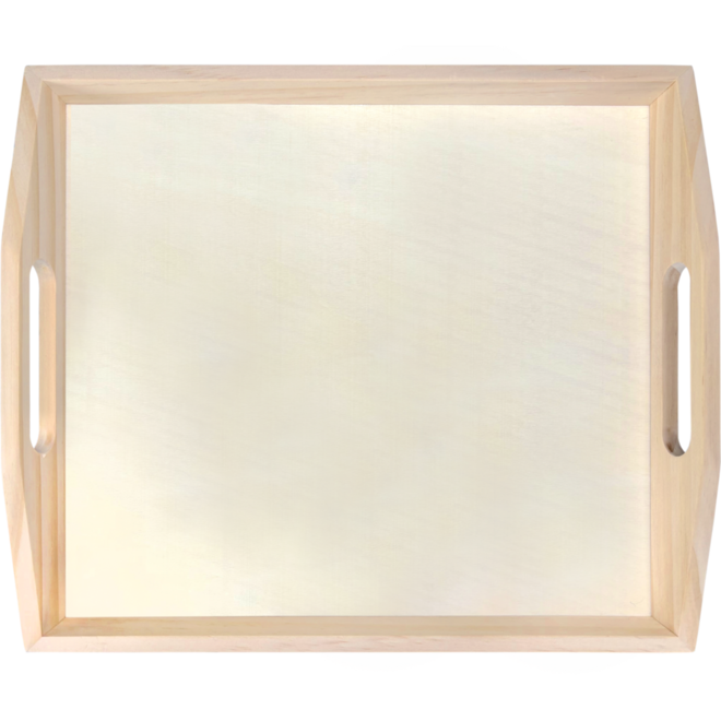 Dienblad hout 27 x 24 x 4 cm,  10 stuks
