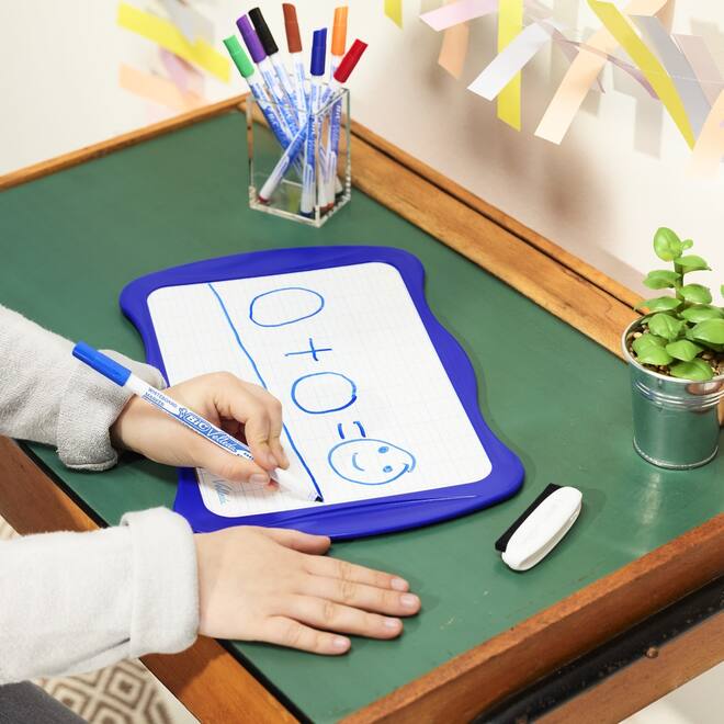 Whiteboard/wisbord BIC Velleda assorti 20 x 30 cm, 24 stuks