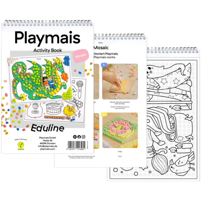 PlayMais® EDULINE MOSAIC 12.000 stuks, 6 doekjes, 48 kaarten