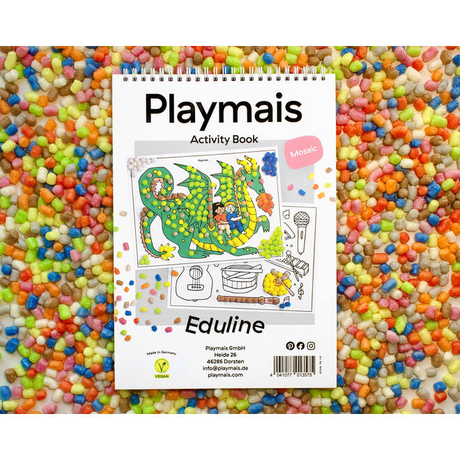PlayMais® EDULINE MOSAIC 12.000 stuks, 6 doekjes en activiteitenboek