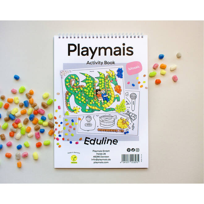 PlayMais® EDULINE MOSAIC 12.000 stuks, 6 doekjes en activiteitenboek