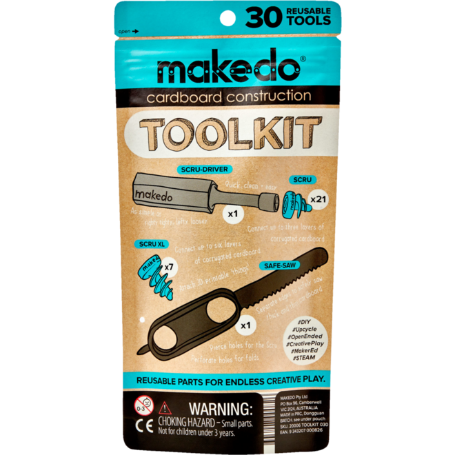 Makedo Extra schroeven combi, 160 stuks
