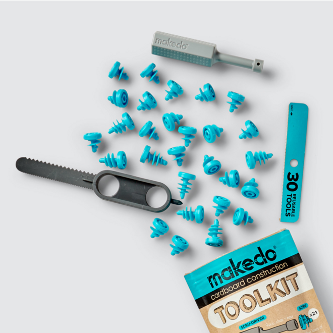 Makedo Extra schroeven combi, 160 stuks